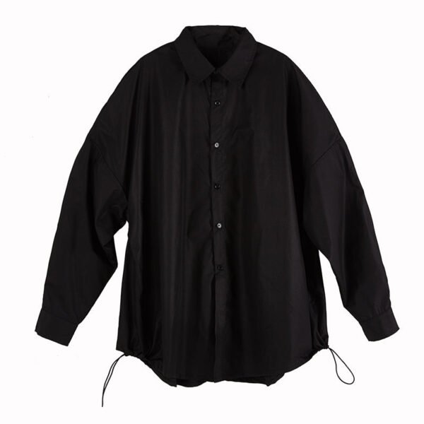 Y026P80 Original Design Dark Series Yamamoto Yaoshi Style Men's Long-sleeved Shirt