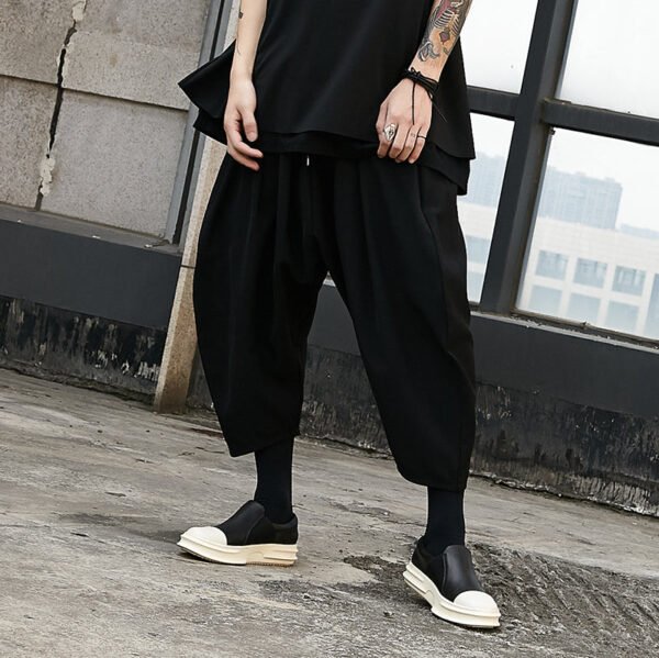 X015p85 Original Design Cutlass Pants Men's Casual Pants Loose Harem Pants Capris Guochao Men's Pants