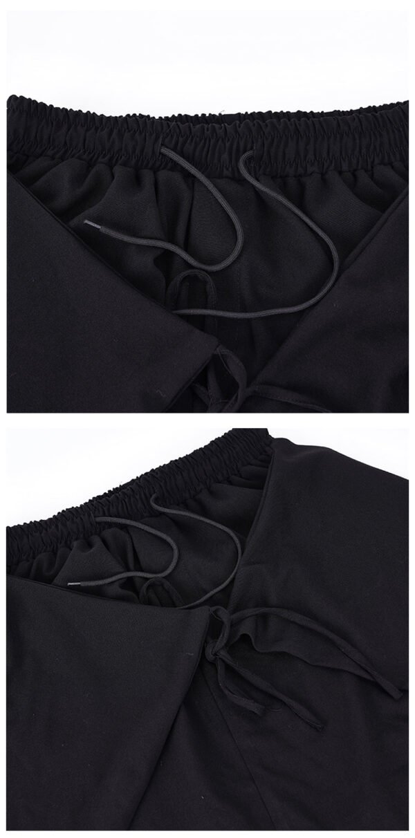 X078P90 Original Design Dark Japanese Yamamoto Style Hairstylist Loose Cross Crotch Male Casual Pants