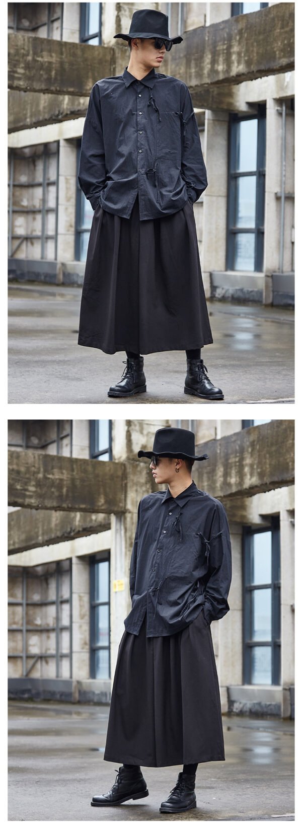 X061P95 Original Dark Japanese Yamamoto Style yohji Wind Men's Skirt Pants