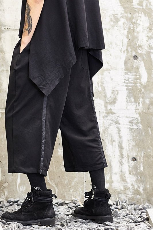 X020P85 Independent Design of The New Yohji Yamamoto Yohji Diablo Japanese Loose Stitching Men's Casual Pants