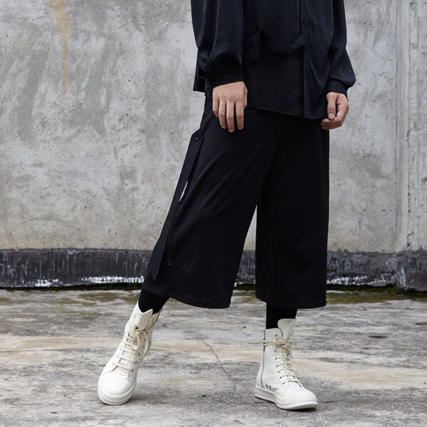 X049p90 Original Design Yamamoto Yaosi Style Multi Match Men's Wide Leg Pants