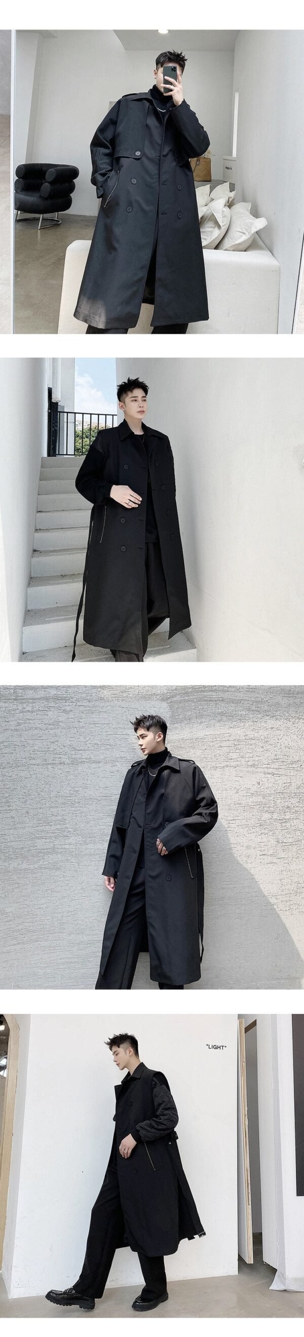 K17p155 A Small Number of Individual Design Detachable Two Fashionable Fashion Windbreaker