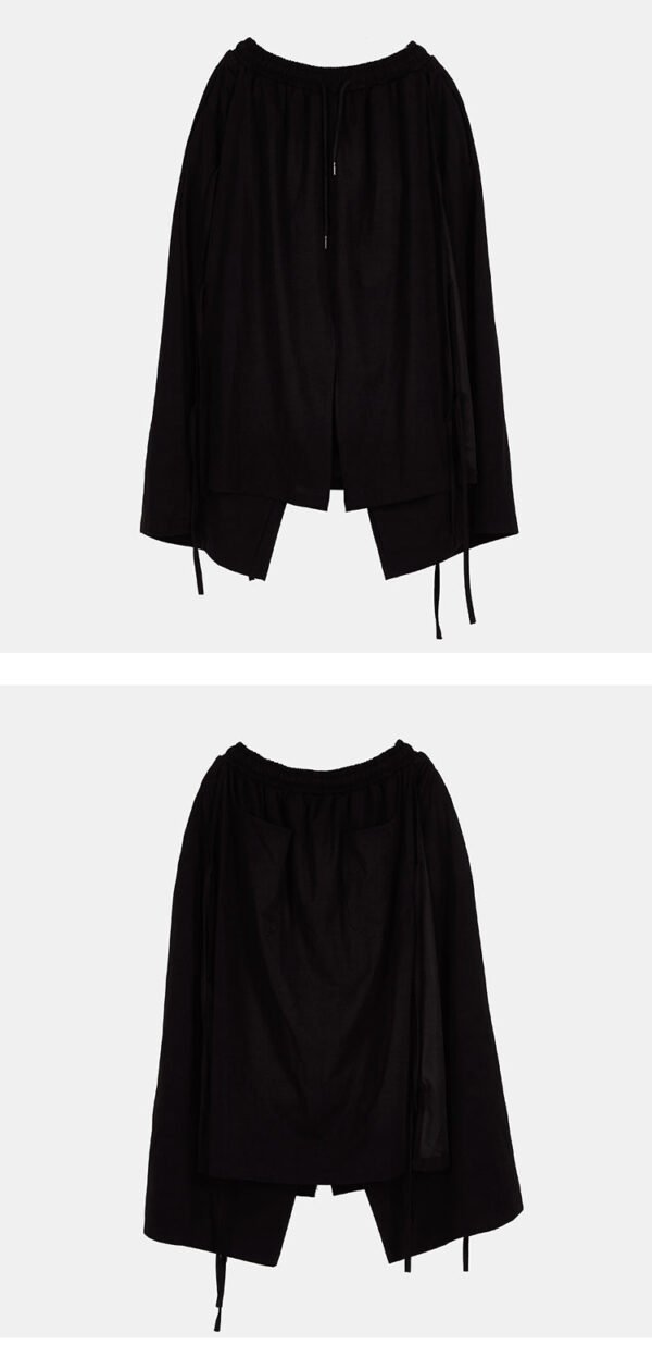 X022p120 Original Yamamoto Dark Nine Point Skirt Pants Fashion Men's Personalized Hair Stylist's Clothing Men's Casual Pants