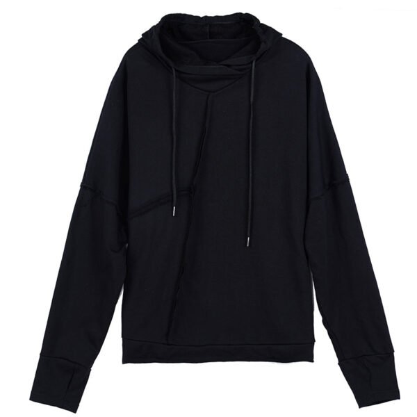 Y042P85 Original Design Diablo Yohji Yamamoto Style Draping Long Sleeve Hoodie