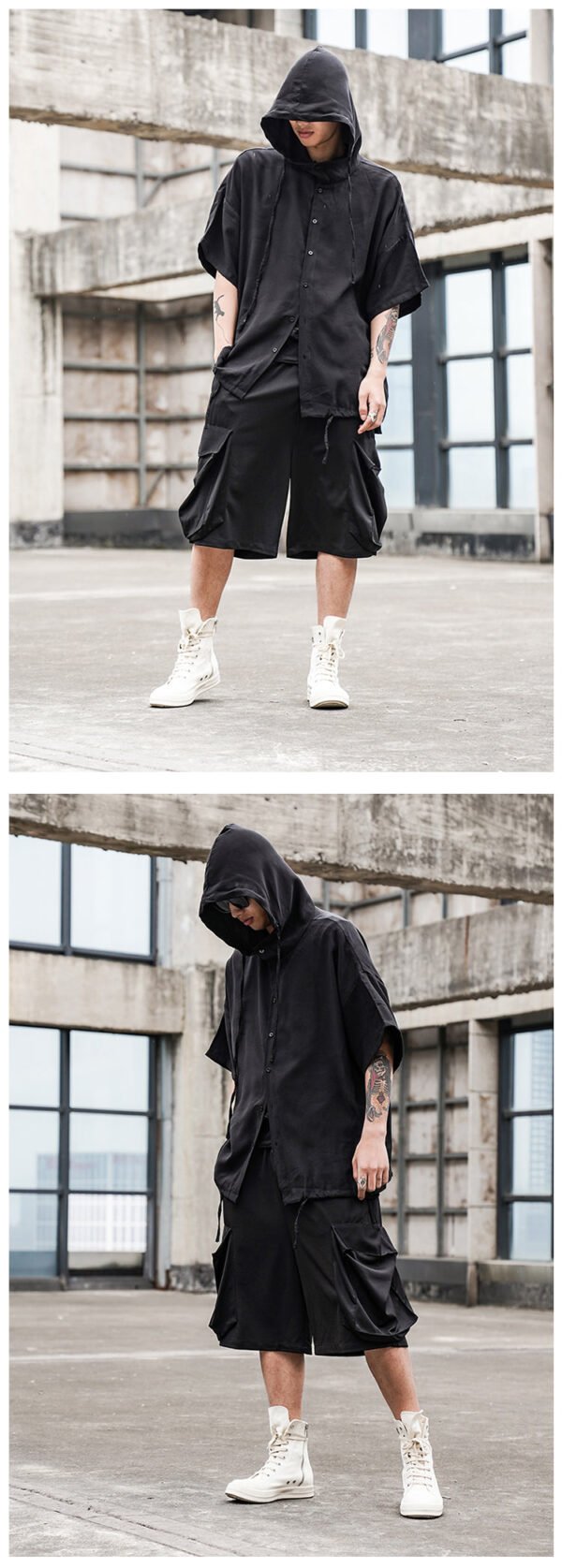 XZ04P75 Original Design Dark Yamamoto Style Large Pocket Loose Men's Casual Pants