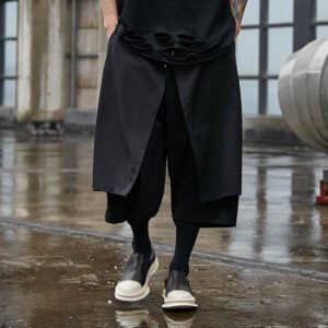 X009P90 Original Four Seasons Tide New Skirt Yohji Yamamoto Style Dark Yohji Catwalk Men's Pants