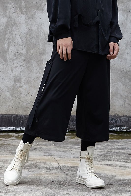 X049p90 Original Design Yamamoto Yaosi Style Multi Match Men's Wide Leg Pants