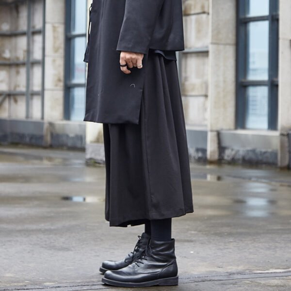 X061P95 Original Dark Japanese Yamamoto Style yohji Wind Men's Skirt Pants