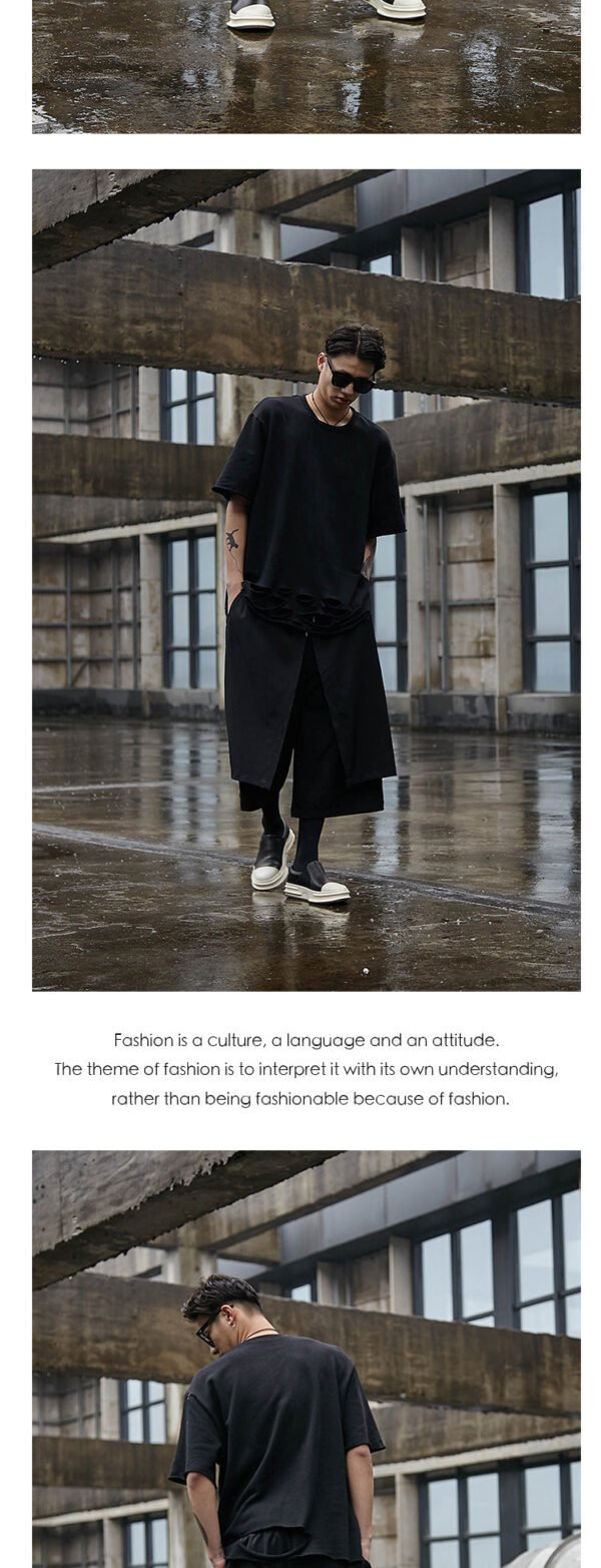 X009P90 Original Four Seasons Tide New Skirt Yohji Yamamoto Style Dark Yohji Catwalk Men's Pants