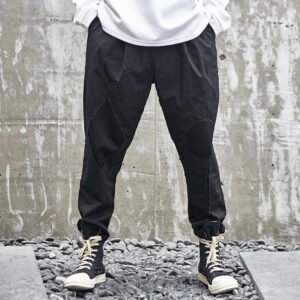 X033P95 Original Design New Yamamoto Yaoshi Style Dark Japanese Cut Hole Men's Casual Trousers
