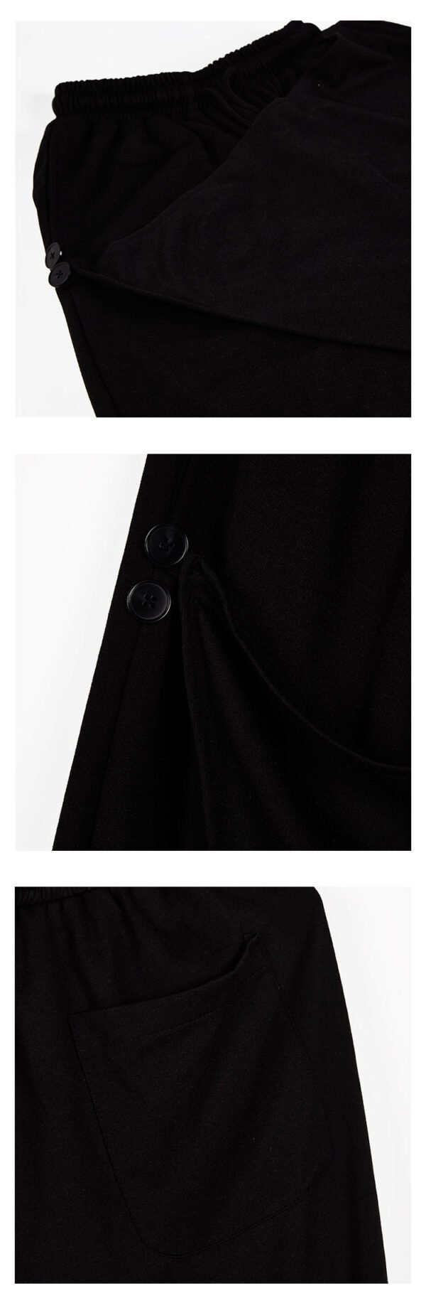X006p90 Original Design New Men's Loose Casual Wide Leg Pants Yamamoto Style Yohji Dark Skirt Pants
