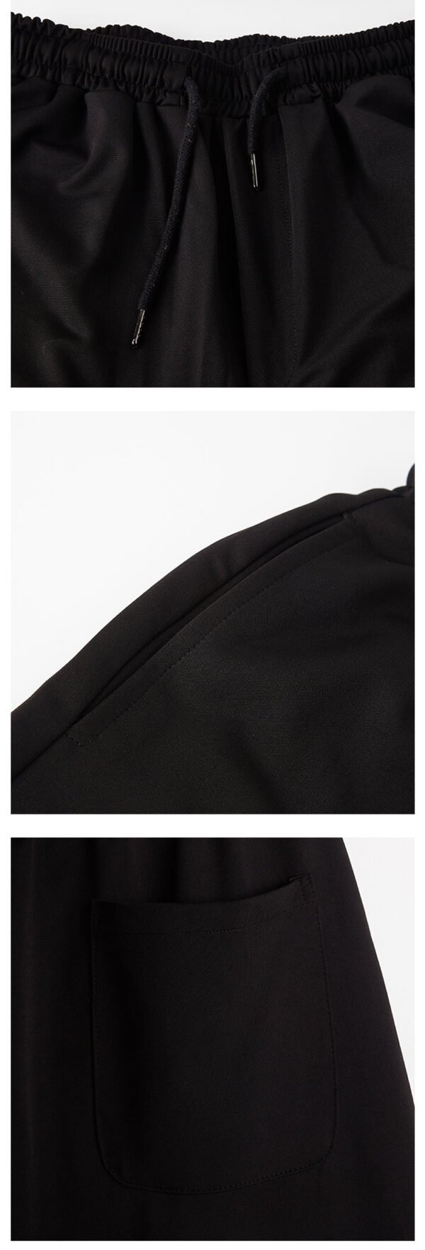 X046P75 Original Design Dark Black Yamamoto Yaoshi Style Men's Leisure Wide-legged Nine-point Pants