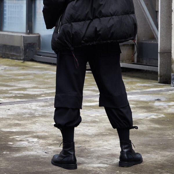 X055P90 Original Design Dark Yamamoto Style Fake Two-piece Men's Pants