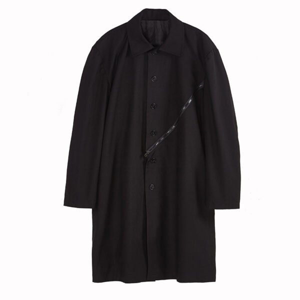 Hy03p165 Original Dark Japanese Oblique Zipper Yohji Yamamoto Suit Coat