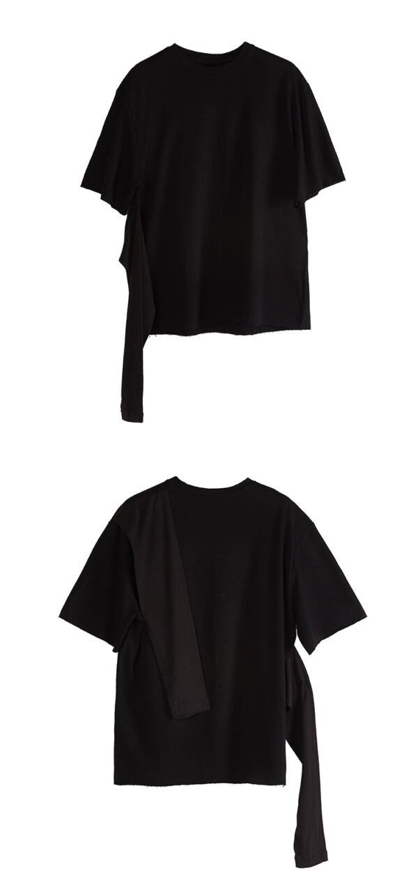 Y022P70 Original Personality Dark 101 Sleeves Decorated Short-sleeved Guard Clothes