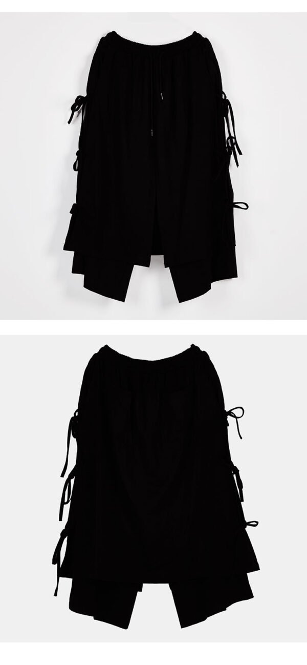 X022p120 Original Yamamoto Dark Nine Point Skirt Pants Fashion Men's Personalized Hair Stylist's Clothing Men's Casual Pants