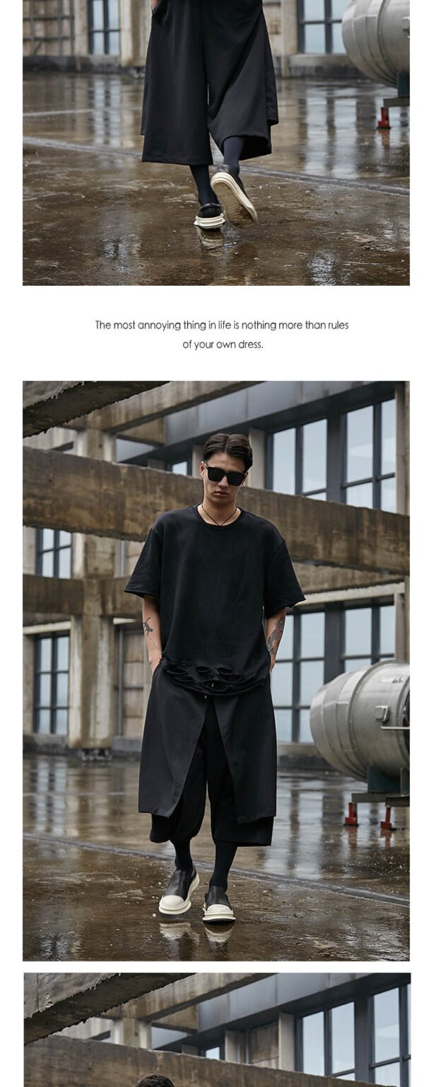 X009P90 Original Four Seasons Tide New Skirt Yohji Yamamoto Style Dark Yohji Catwalk Men's Pants