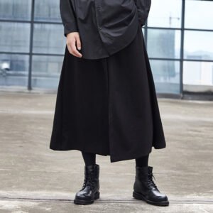 X059P90-01 Original Design Yohji Yamamoto Style Diablo Yohji Series Wide-leg Pants for Men and Women