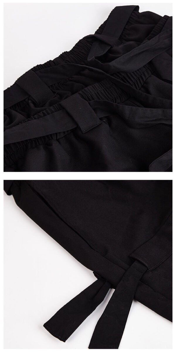 X067P85 Creative Design: Black Yamamoto Yaoshi Style with Men's Casual Pants