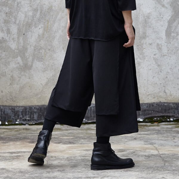 X053p85 Original Design Yamamoto Style Dark Men's Skirt Pants
