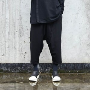X037p90 Original Design Dark Japanese Yohji Yamamoto Style Harun Pants Men's Casual Pants
