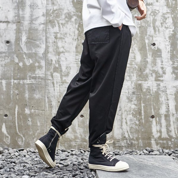X033P95 Original Design New Yamamoto Yaoshi Style Dark Japanese Cut Hole Men's Casual Trousers