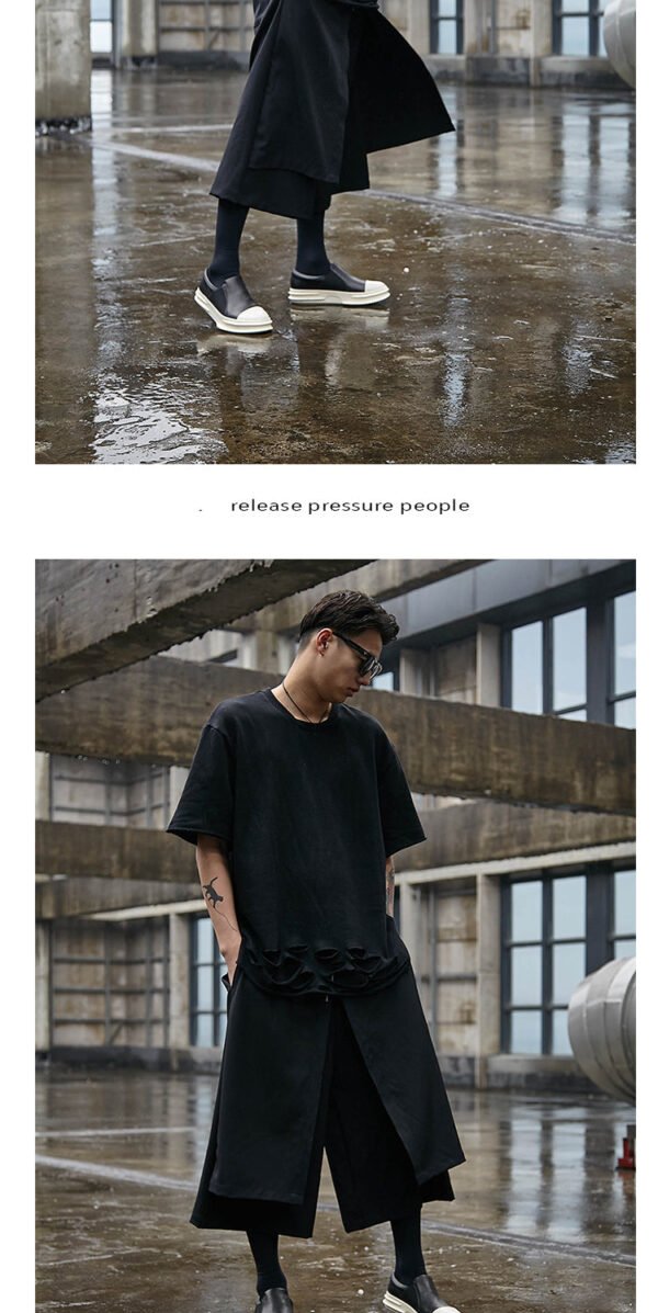 X009P90 Original Four Seasons Tide New Skirt Yohji Yamamoto Style Dark Yohji Catwalk Men's Pants