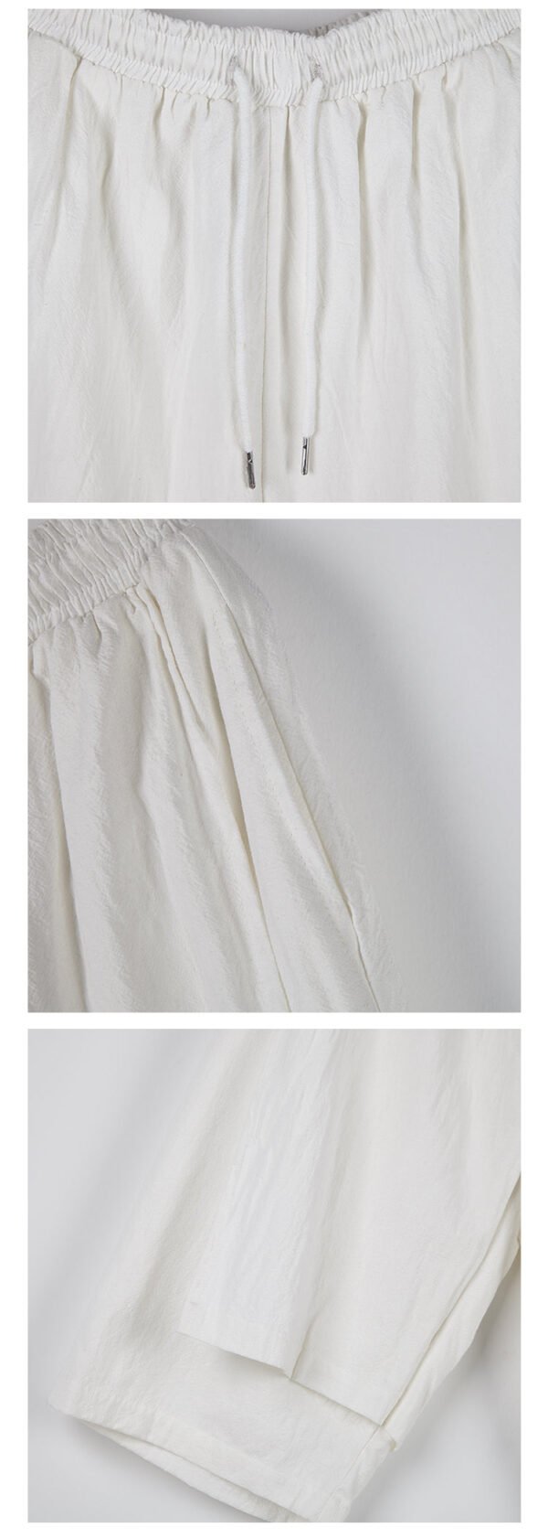 TP13P145  Original Summer Seven Sleeves Men with Loose Linen Day Cotton and Wide LegsSet