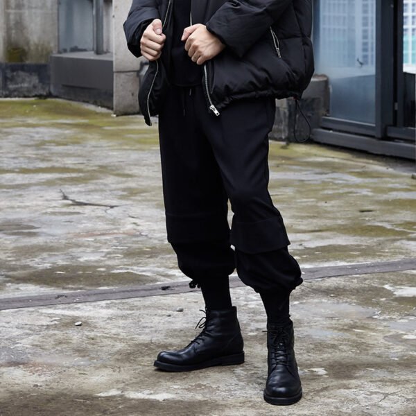 X055P90 Original Design Dark Yamamoto Style Fake Two-piece Men's Pants