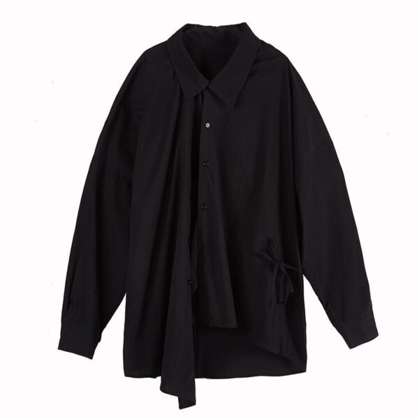 Y027P85 Original Design Yohji Yamamoto Style Big A Men's Long Sleeve Shirt