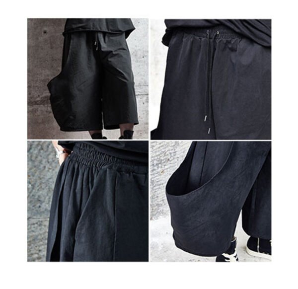 X004P90 Original Design New Yamamoto Yaoshi Style Dark Men's Pants Wide-legged Pants Slacks