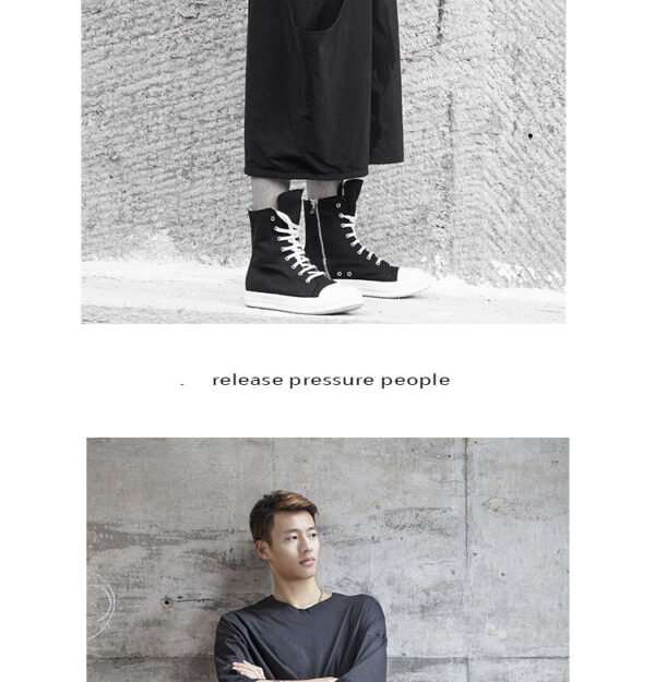 X004P90 Original Design New Yamamoto Yaoshi Style Dark Men's Pants Wide-legged Pants Slacks