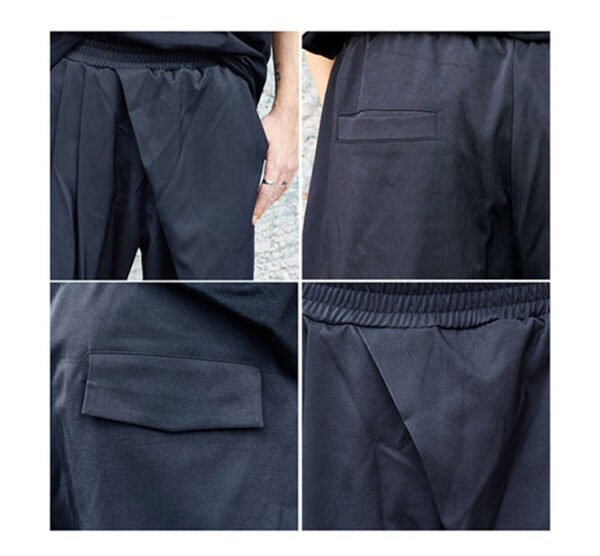 X003P85 Original Design Loose-legged New Dark Montenegro This Yew Centiple Casual Men's Pants Women's Pants